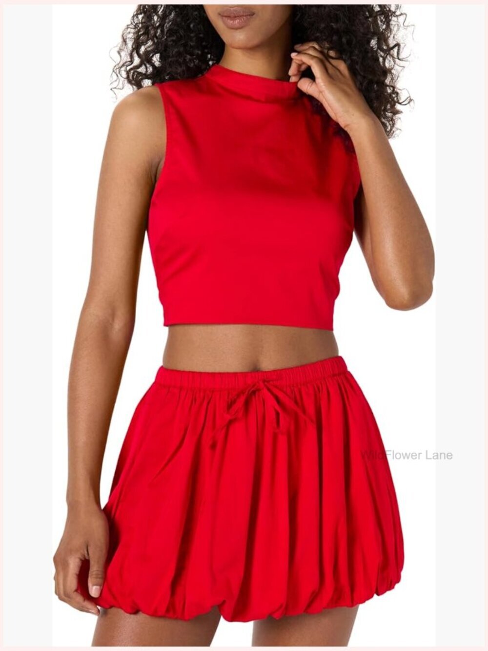 Wrap Tank Top Sleeveless Stretch Cotton Self-Tie Back Blouse Top